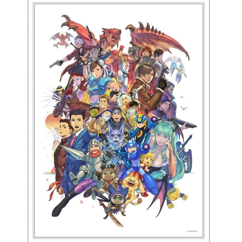CAPCOM 40th Anniversary All Character Blanket Design by