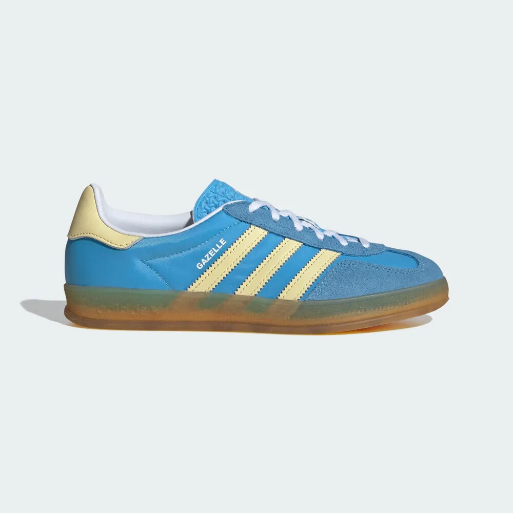 ★【Adidas】 GAZELLE INDOOR GREEN IE6605★ New Adidas Women's Gazelle Indoor Shoes - Semi Blue Burst