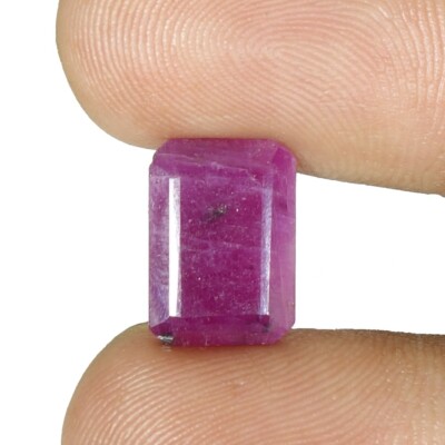 Elegant Radiant Cut Red Ruby A+ Quality Loose Gemstone 05.20  Cts Burmese Ruby