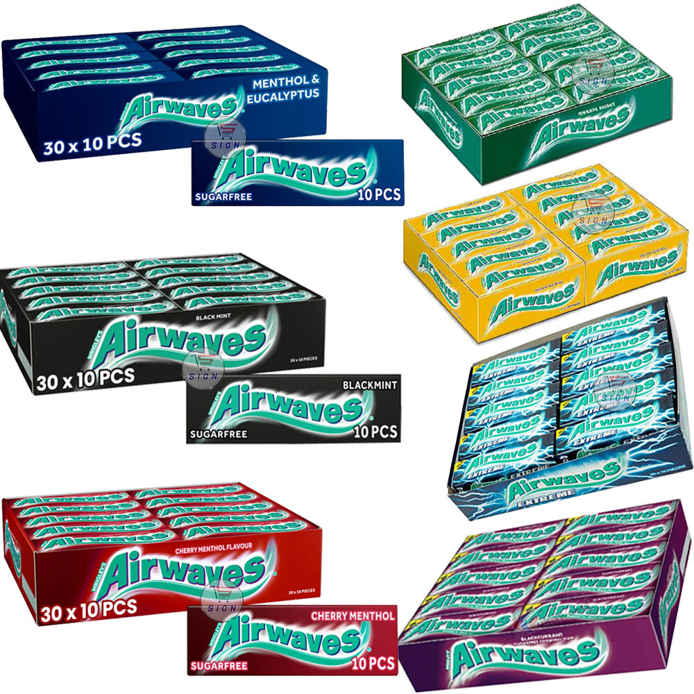 【やま】ダーバン エイリアン GMO サワーアムネシア 計20ml NEW AIRWAVES CHEWING GUM CHERRY/EXTREME/GREEN MINT /BLACK