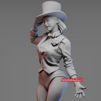 1/35 Magician Beauty Girl Unassembled Doll Scene Miniatures Figures For Vehicles