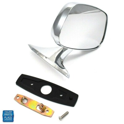 1971-1976 Buick Chrome Outside Right Mirror w/ HDW GM Accessories # 9847199 RH