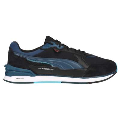 

Мужские черные кроссовки Puma Porsche Legacy Low Racer Lace Up Повседневная обувь 306880-0, Черный, Puma Porsche Legacy Low Racer Lace Up