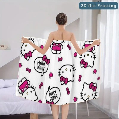 [Holiday Gifts] 1pc Sanrio Hello Kitty Bath Skirt And Hair Dryer Cap - Extremely