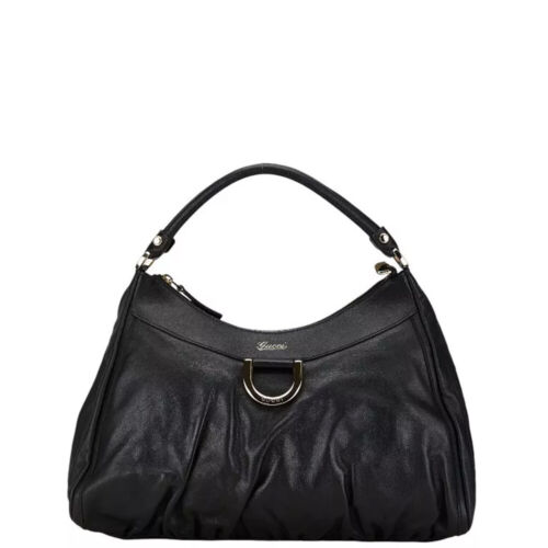 GUCCI Abbey Shoulder Bag Gold GG Canvas Leather Authentic GUCCI Abbey Shoulder Bag Gold GG Canvas Leather Authentic