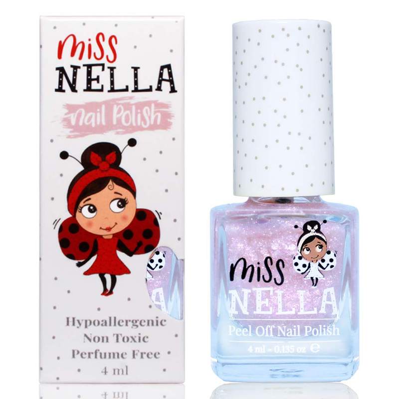 MISS NELLA ABRACADABRA &ndash; Safe Special Pink Sparkle Nail Polish for Kids, Non-Tox