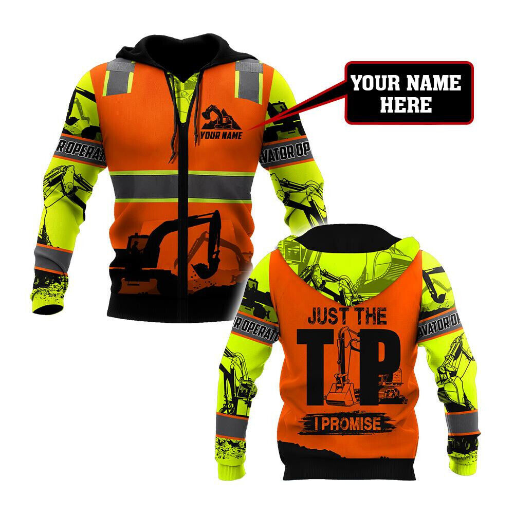Personalized Excavator Heavy Equipment Operator 3D HOODIE US SIZE BEST PRICE