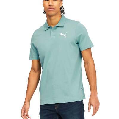 Рубашка поло мужская синяя повседневная Puma Essentials Short Sleeve 588509-50