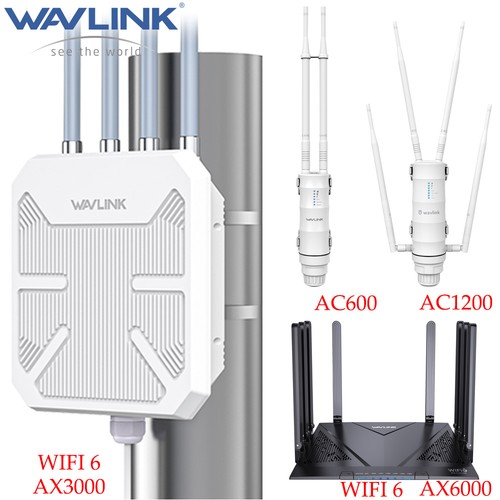 Outdoor WLAN Extender AX3000 WiFi 6 Router Dual Band Mesh WLAN Repeater 6000/600