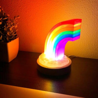 Rainbow LED Lamp - 3D Printed