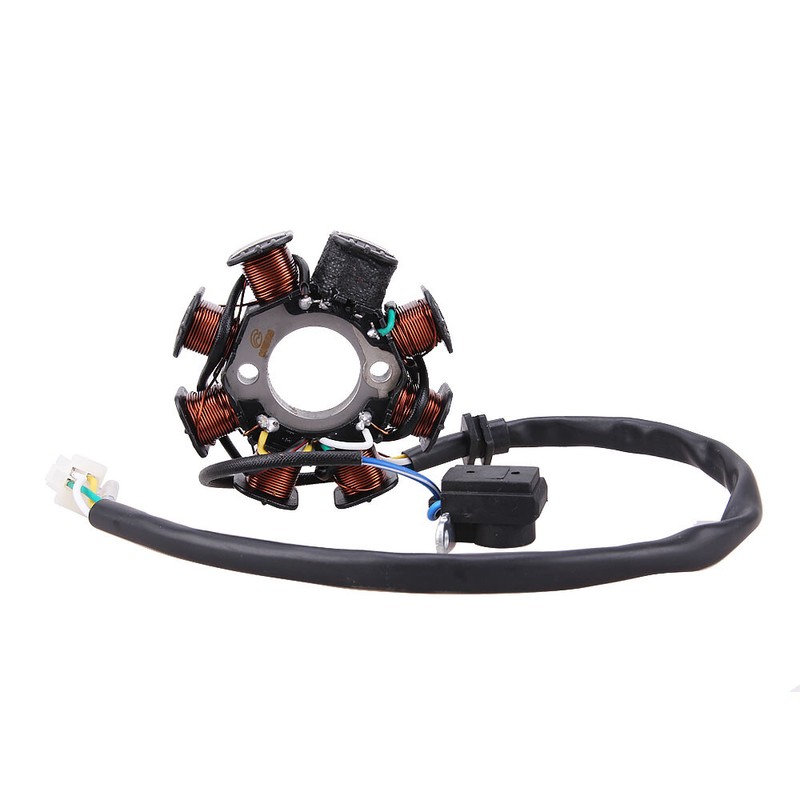 Bobine Stator Magnétique 3 Broches 5 Fils AC 6 Pôles - Pour Moteur GY6 125cc 150cc Scooter, ATV, Go-kart - Compatible TaoTao - 13