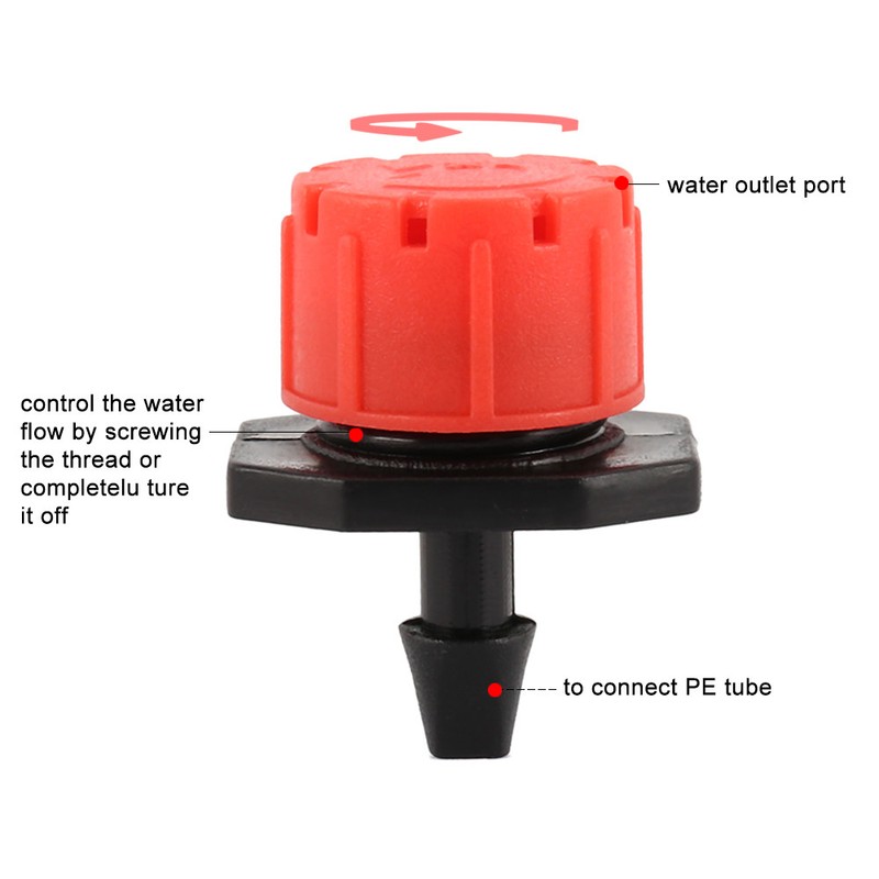 100Pcs Drippers/Micro Sprinkler Drip Irrigation Heads Adjustable Hozelock Garden 6263943788723