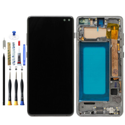 OLED LCD Display Touch Screen Digitizer Frame For Samsung Galaxy S10+ Plus G975U