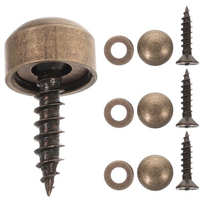  Connector Mirror Way Self-tapping Screw Cap Fixing Screws Sturdy