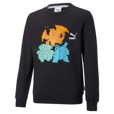 

Толстовка с круглым вырезом Puma Pokemon X для мальчиков, черная 53744401, Черный
