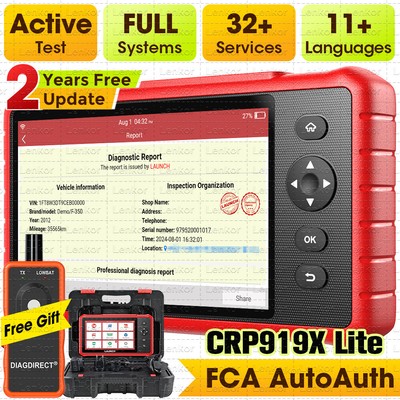 2024 LAUNCH CRP919X Lite Car Bi-directional All System Diagnostic Scanner Tool