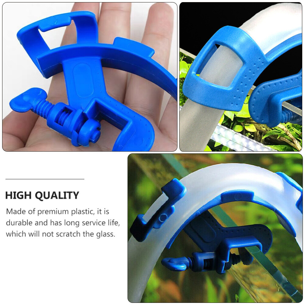 5pcs Aquarium Water Pipe Clamp Fish Tank Fixed Clips Hose Holder Clamp