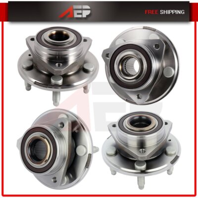 Front And Rear Wheel Hub And Bearing For Chevrolet Camaro 2010-2015 4 Pcs