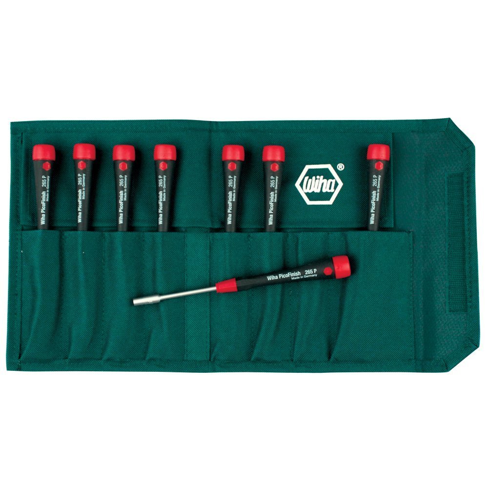 Wiha 26593 Nut Driver Set, Inch with Precision Soft PicoFinish Handle