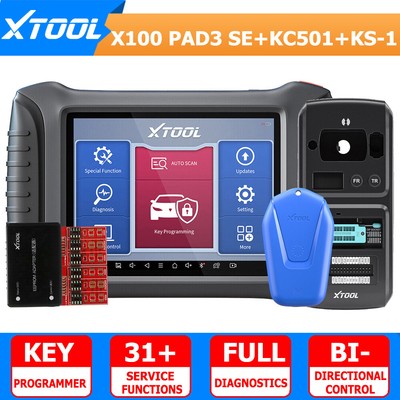 XTOOL X100PAD3 SE KC501 KS-1 Car K*ey IMMO Coding Full System Diagnostic Scanner