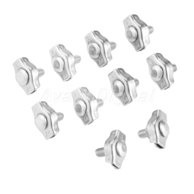 Wire Rope Simplex Clip Grips Cable Clamps Caliper 2mm-10mm Hardware Tool Replace