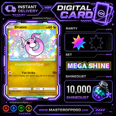 Pokemon TCG Pocket - Dratini - Shiny 1 Star - English - Fast Trade - Digital