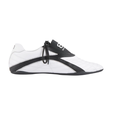 Pre-owned Balenciaga Zen Sneaker White Black 617539w2cg1 In White/black