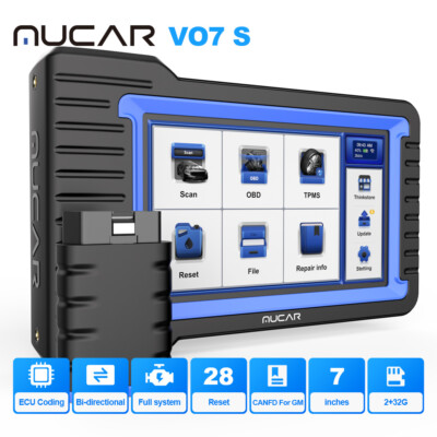 MUCAR VO7S Bidirectional Car Diagnostic Tool Full Systems OBD2 Scanner CANFD 