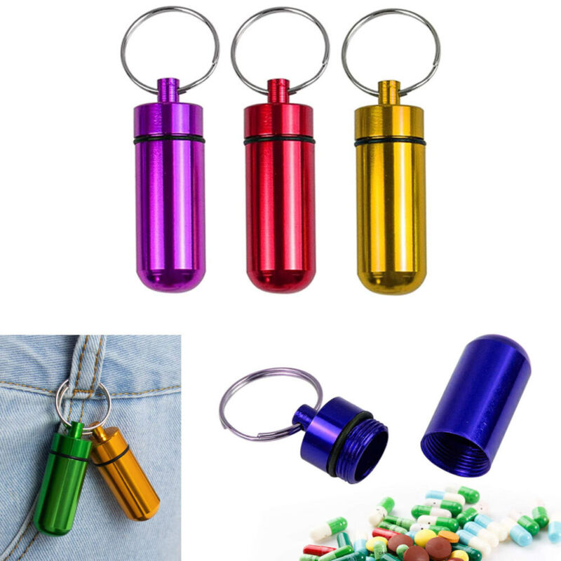 3 Pack Geocaching Bison Tube Id Pill Holder ID Pill Holder Case Container Key