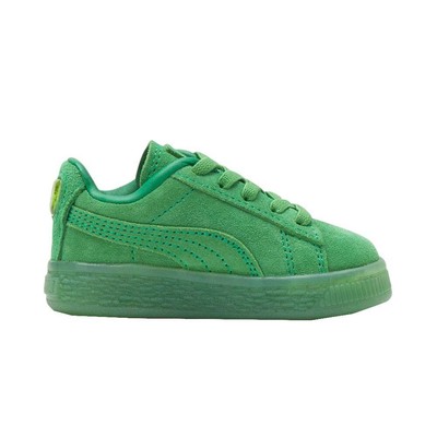 Зеленые кроссовки Puma Suede Lace Up Toddler Boys Повседневная обувь 384005-01