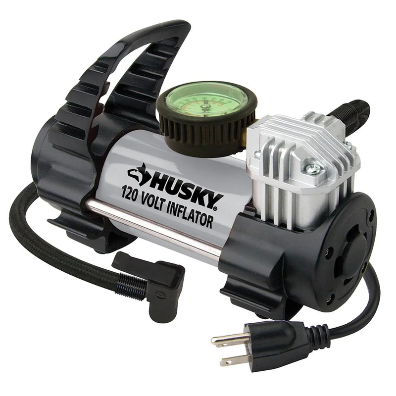 Car Air Compressor 120-Volt Inflator Vehicle Tires Sports Balls Portable AC Plug