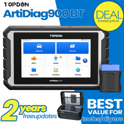 TOPDON ArtiDiag 900BT+ Full System Bidirectional Diagnostic Scanner K-ey Coding