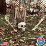 AISENO Realistic Skeleton Stakes Halloween Decorations for Lawn Stakes Garden Halloween Skeleton Decoration