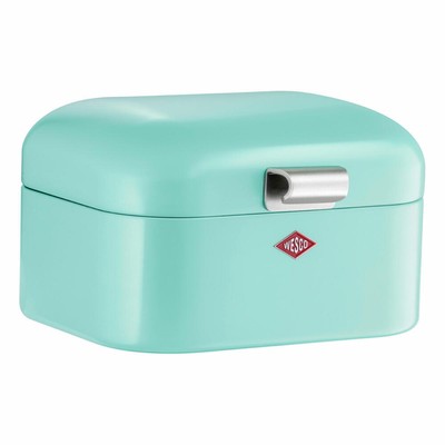 Wesco Mini Grandy, Frühstücksbox, Brotdose, Butterbrotsdose, Mint, Stahlblech