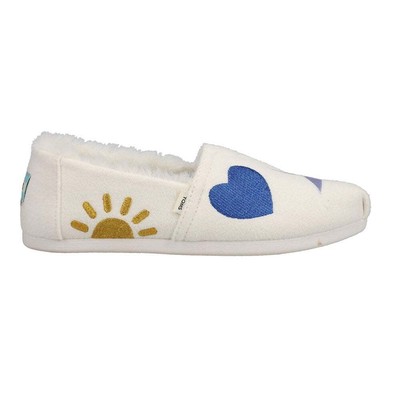 

TOMS Alpargata Женские белые туфли на плоской подошве без шнуровки с рисунком 10017383T, Белый, TOMS Alpargata Graphic Slip On