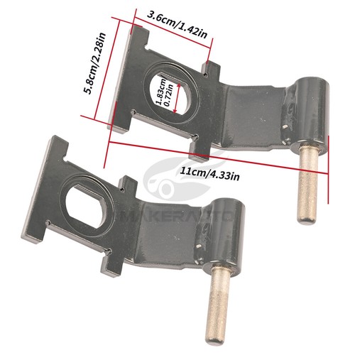 2PCS 7193725 Cab Door Hinge For Bobcat S630 S650 S740 T650 T740