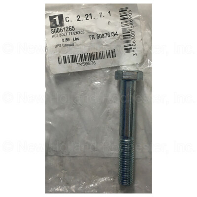 Kuhn Krause Hex Bolt Part # 80061265