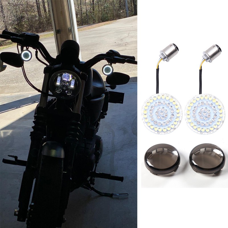 LED Turn Signals Blinker Lights 1157 For Harley Davidson Spo