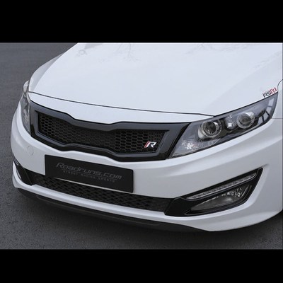 FRONT BUMPER CHROME GLOSSY GRILLE UPPER RADIATOR BLACK GRILL FOR OPTIMA 2014-15 FRONT BUMPER CHROME GLOSSY GRILLE UPPER RADIATOR BLACK GRILL FOR OPTIMA 2014-15
