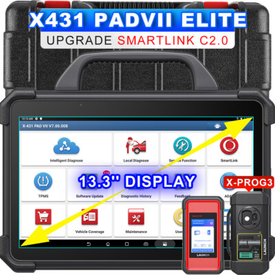 LAUNCH X431 PAD VII PAD 7 X-PROG 3 Car Diagnostic Scanner Key Programming Coding