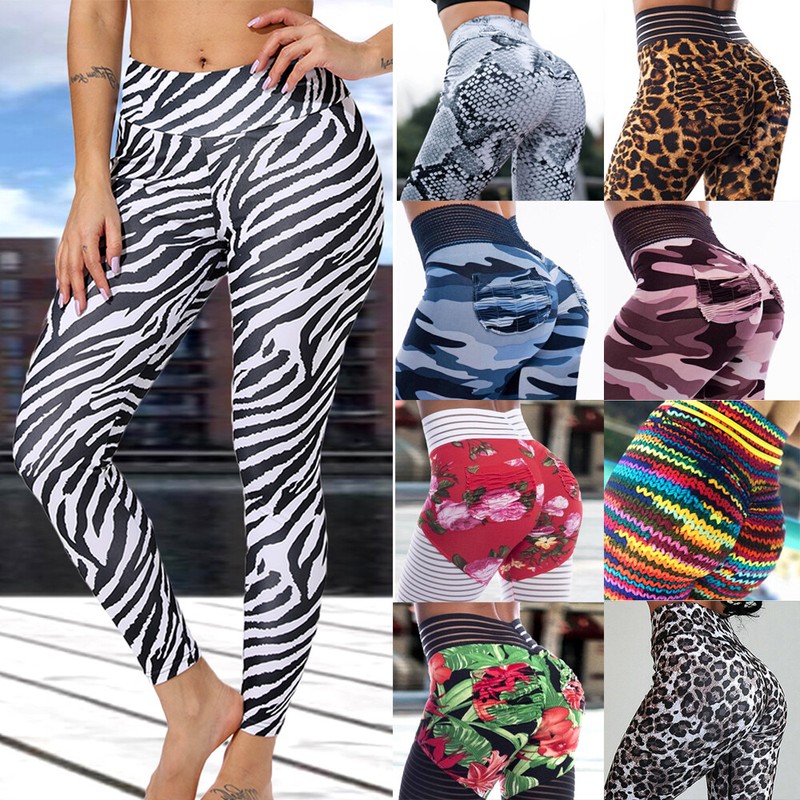 Women Yoga Leggings Ladies Fitness Sports Gym Running Jogging Pants