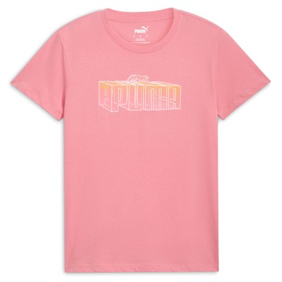 Новинка Puma, футболка с графическим принтом Fade Out, женские розовые повседневные топы 68223088