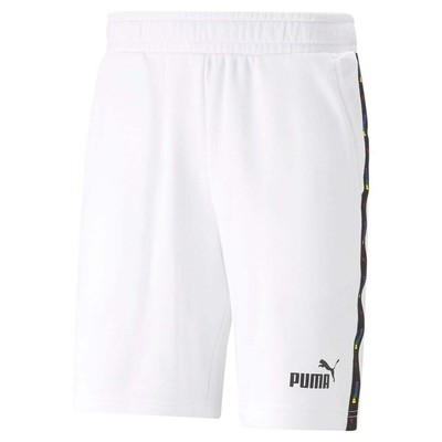 

Puma Ess Tape Love Is Love 9-дюймовые шорты мужские белые повседневные спортивные штаны 6733, Белый, Puma Ess Tape Love Is Love 9 Inch Shorts