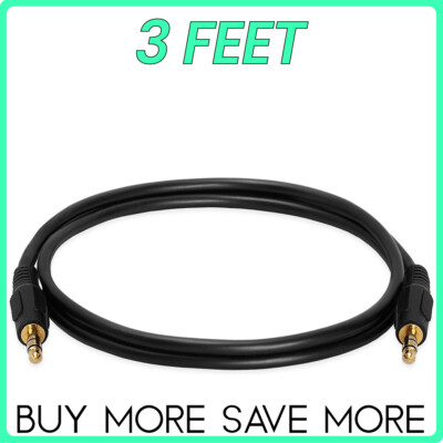 3.5mm Cable AUX Cord Male to Male Auxiliary Stereo Audio Speaker Cable Phone Car