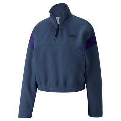 

Puma PAM X Mock Neck HalfZip Толстовка женская синяя 53600918, Синий