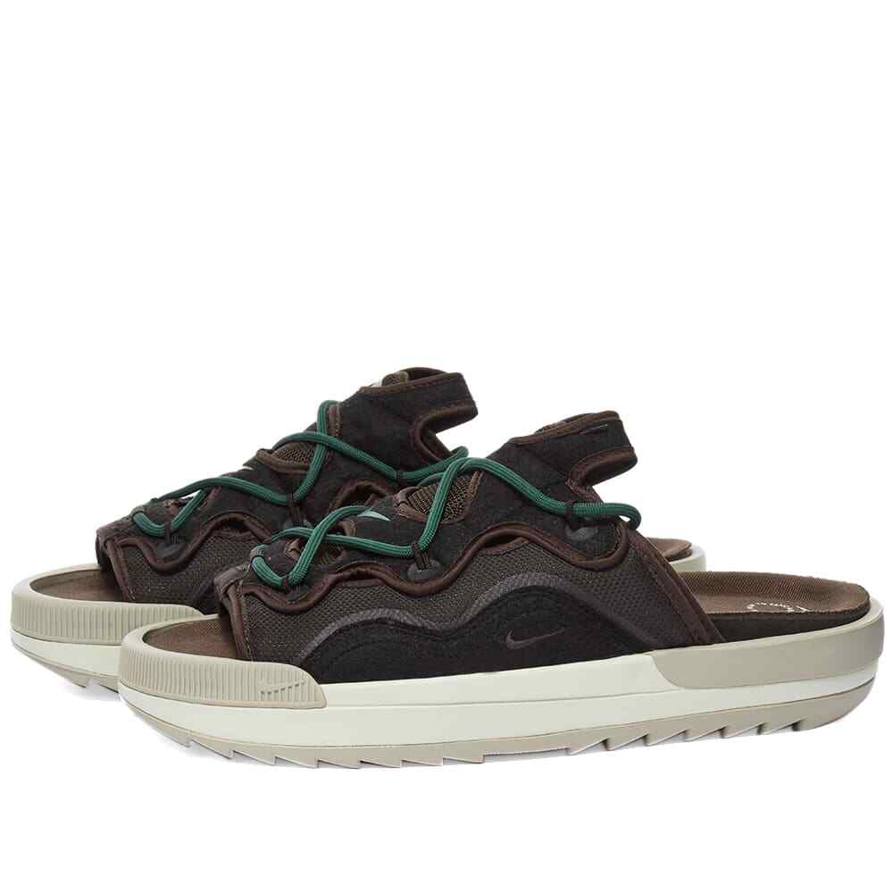 

Мужские сандалии Nike Offline 2.0 Velvet Brown Noble Green DJ6229-200 sz 9, Коричневый, Nike Offline Pack