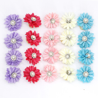 20/60/100pcs Cat Dog Hair Bows Pet Puppy Grooming Accessories Hair Clips & Bands