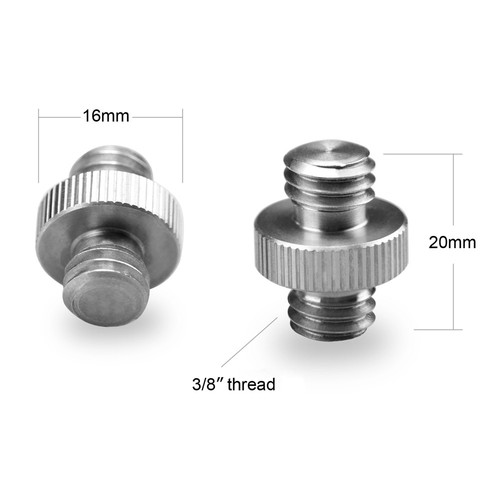 2pcs Double Head Stud Adapter pack with 3/8