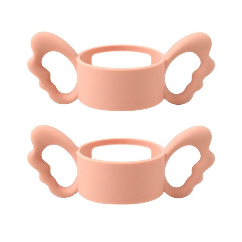 Bottle Handle Silicone Teether Soft And Safe Holder Bottle Cover For Hegen