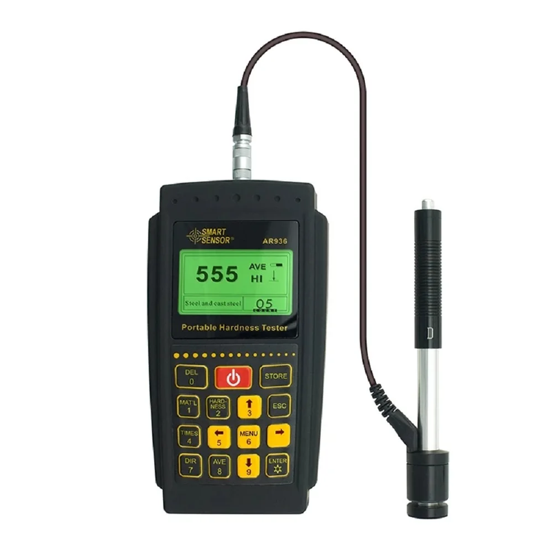 AR936 Digital Richter Hardness Tester, Portable Metal Hardness Strength Tester,